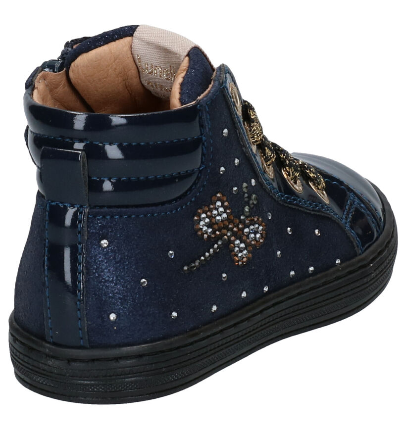 Lunella Chaussures hautes en Bleu en cuir (277759)