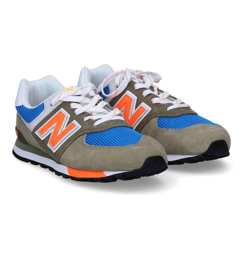New Balance GC 574 Baskets en Vert pour garçons (319262)
