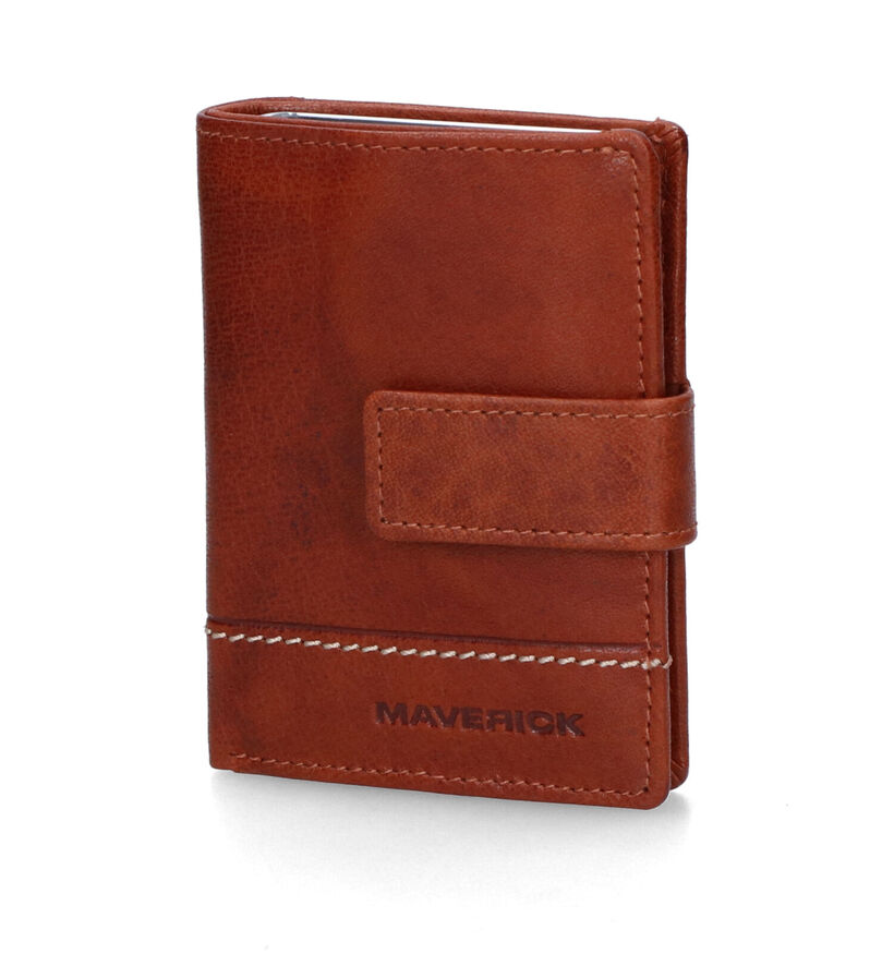 Maverick Porte-carte en Cognac pour hommes (341275)