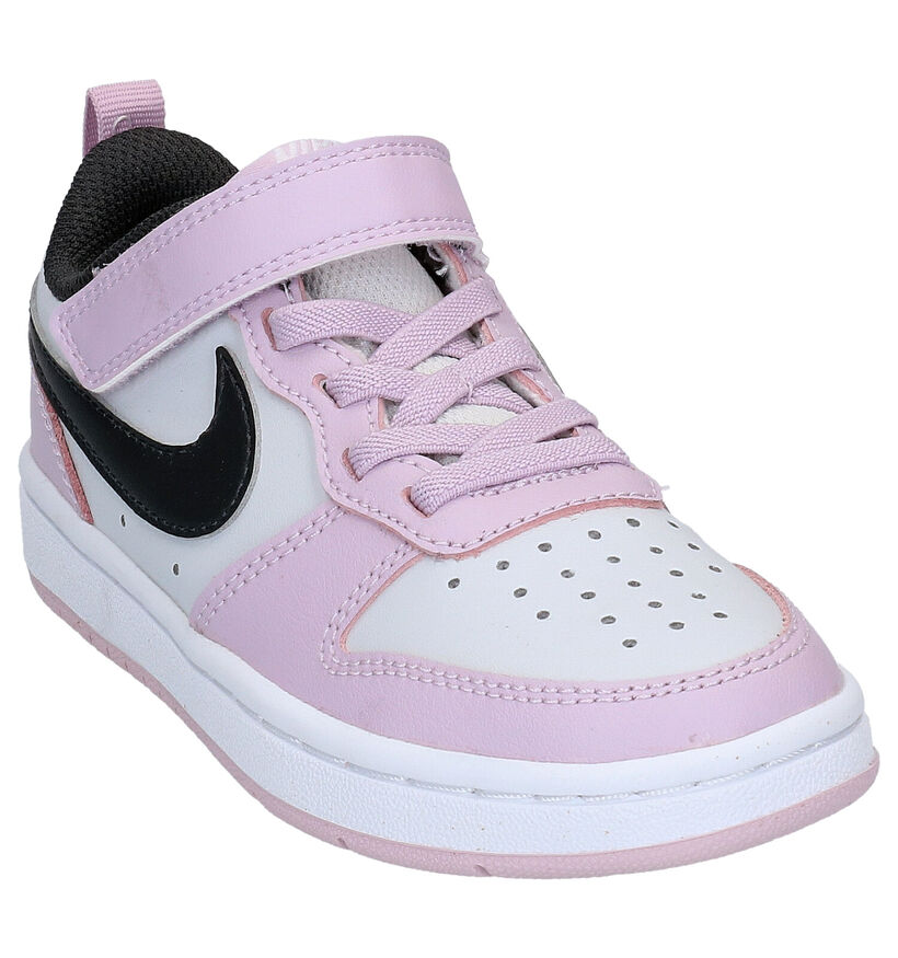 Nike Court Borough Baskets en Blanc pour filles, garçons (333172)