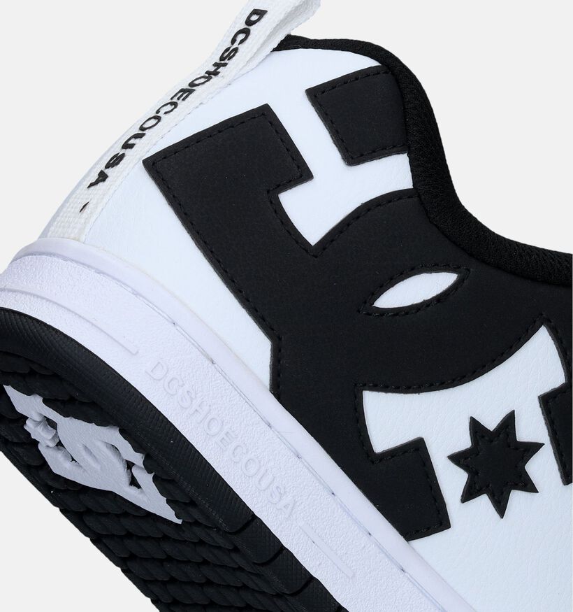 DC Shoes Court Graffik Baskets de skate en Blanc pour hommes (343826) - pour semelles orthopédiques
