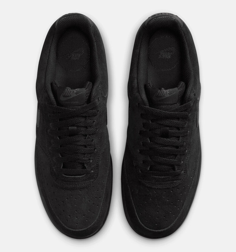 Nike Court Vision Baskets basses en Noir pour hommes (376136)