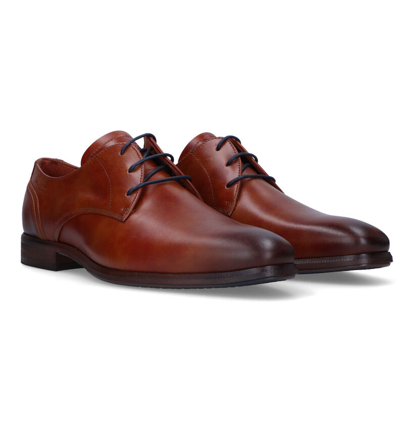 Van Lier Erasmo Chaussures classiques en Cognac en cuir (322507)
