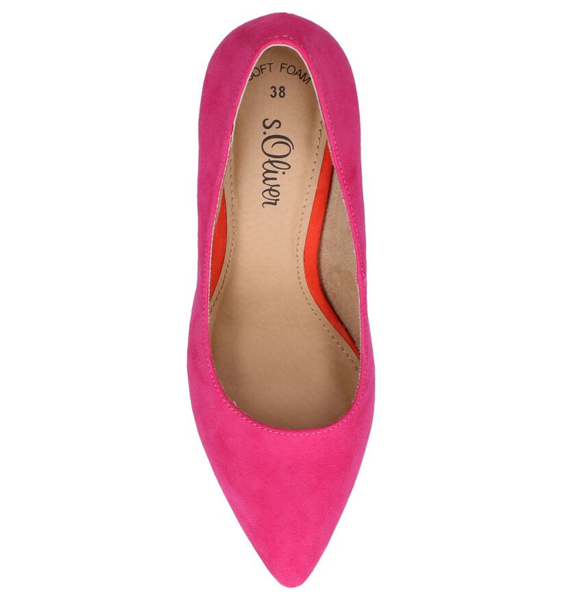 Oker Gele Pumps s. Oliver in stof (242489)