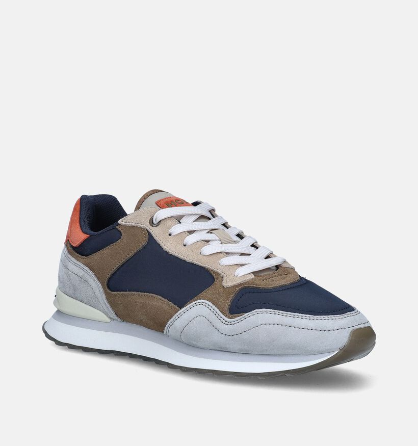 HOFF City Biarritz Blauwe Veterschoenen voor heren (355991) - geschikt voor steunzolen