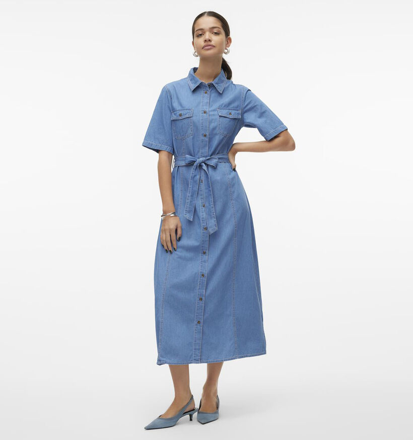 Vero Moda Vio Robe chemise en Bleu pour femmes (341810)