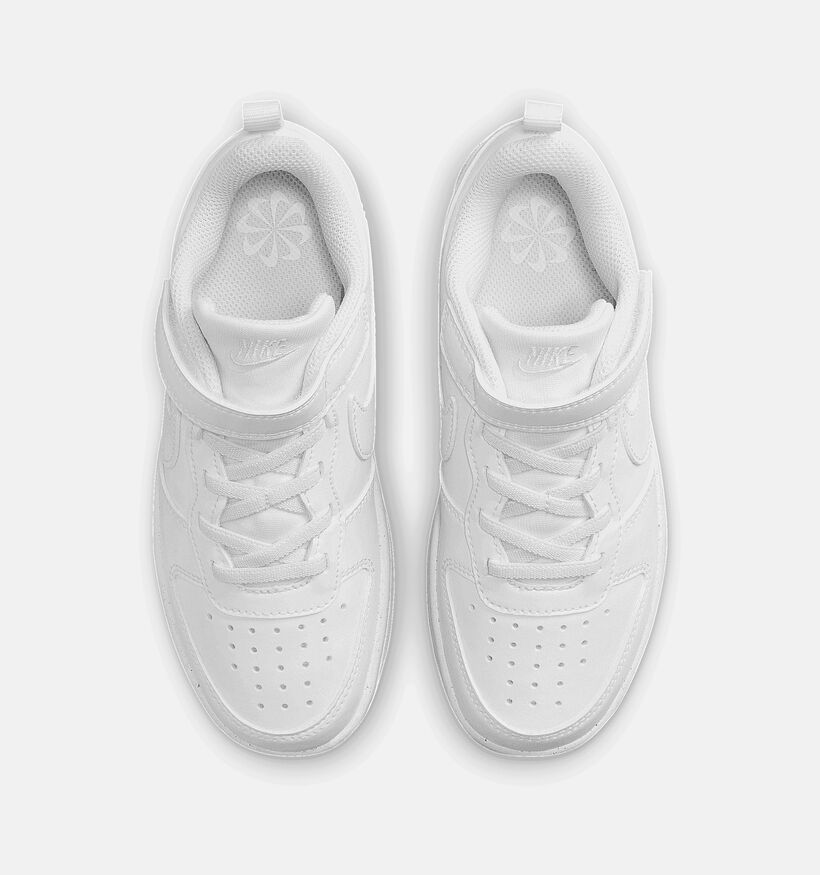 Nike Court Borough LOW 2 PS Baskets en Blanc pour filles, garçons (350500)