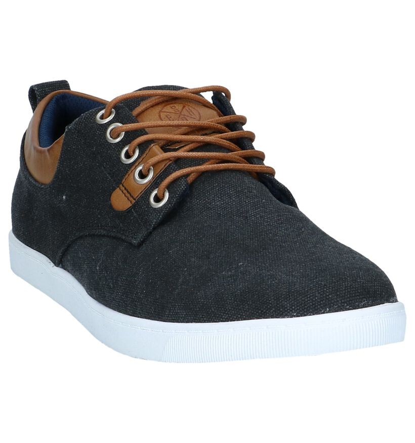 Bullboxer Casual Donkergrijze Schoenen in stof (284425)