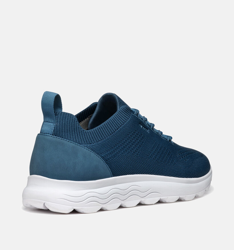 Geox Spherica Blauwe Veterschoenen voor heren (353836) - geschikt voor steunzolen