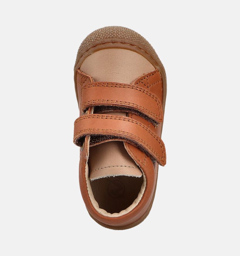 Naturino Cocoon Nappa Cognac Babyschoenen voor jongens, meisjes (364247) - geschikt voor steunzolen