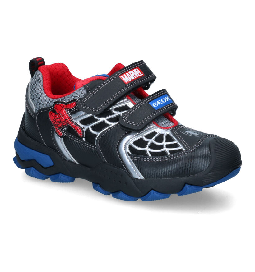 Geox Buller Zwarte Sneakers Marvel Spiderman voor jongens (317598) - geschikt voor steunzolen