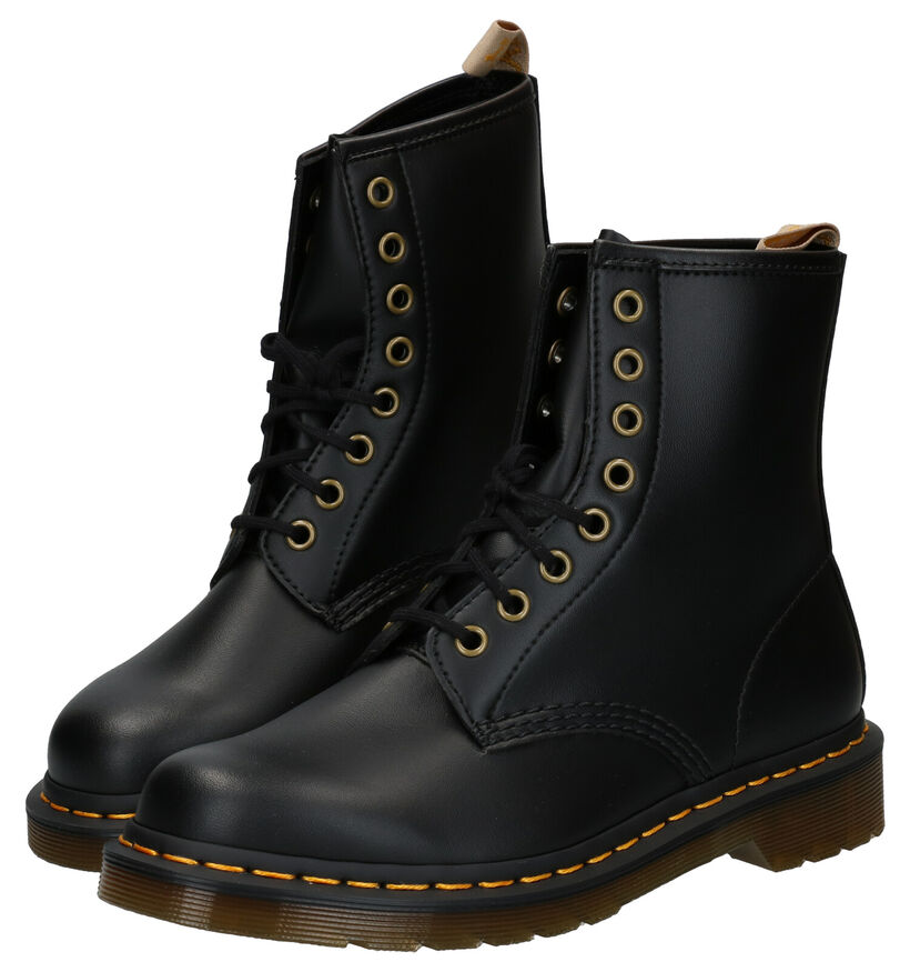 Dr. Martens Vegan 1460 Bottines en Noir en simili cuir (265528)