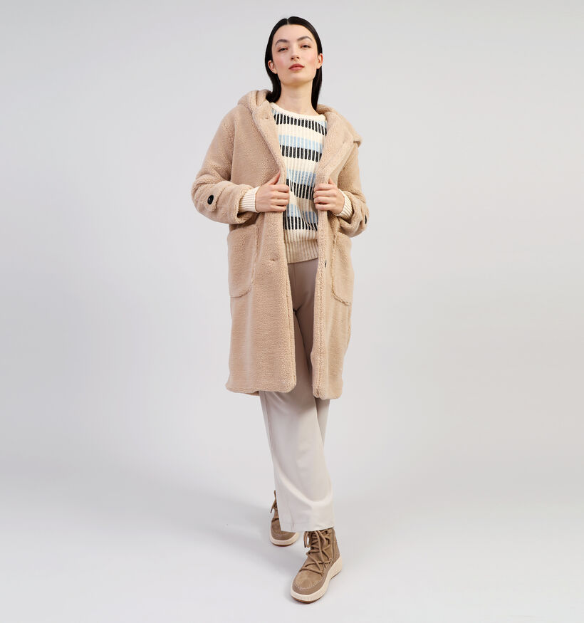 Dolce C. Manteau duveteux en Taupe pour femmes (358482)