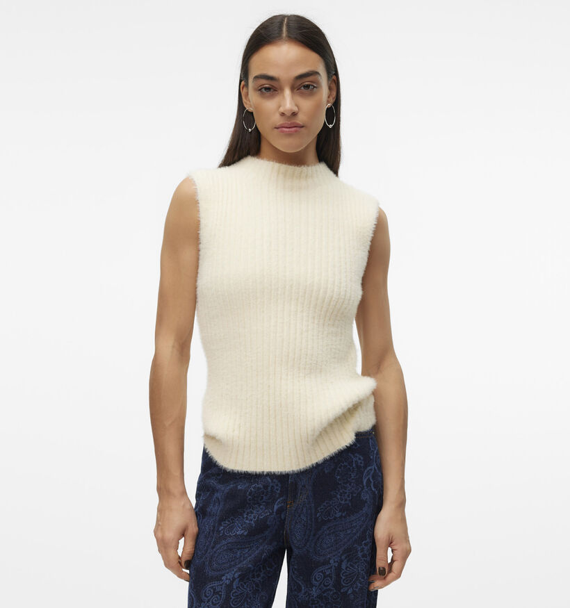 Vero Moda Lyra Beige Mouwloze trui voor dames (349059)
