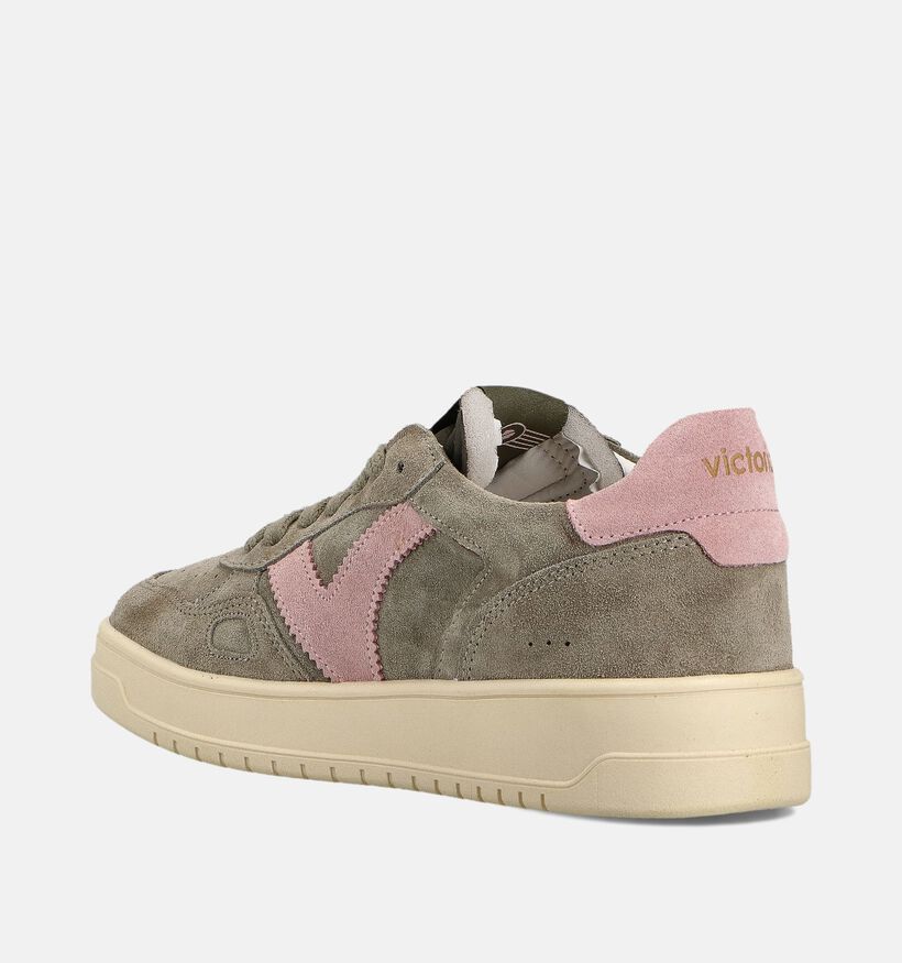 Victoria Baskets casual en Vert/Rose pour femmes (361884) - pour semelles orthopédiques