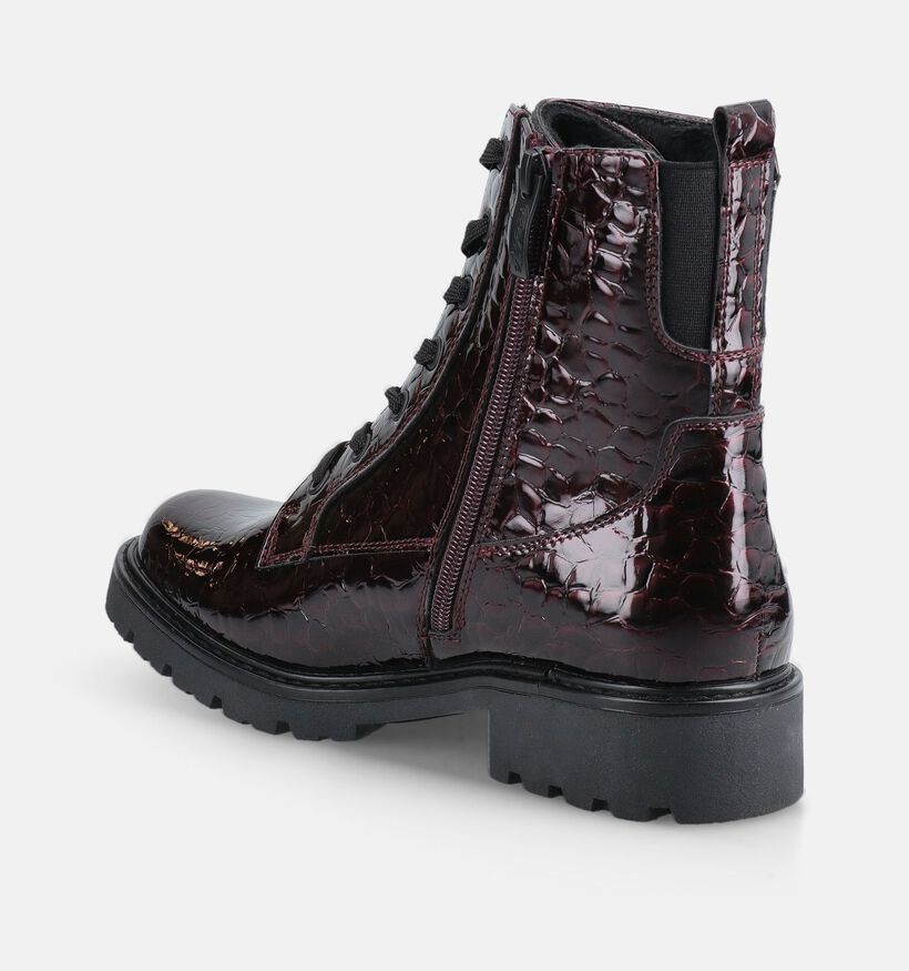 Relife Bordeaux Boots met Veter en Rits voor dames (377803)