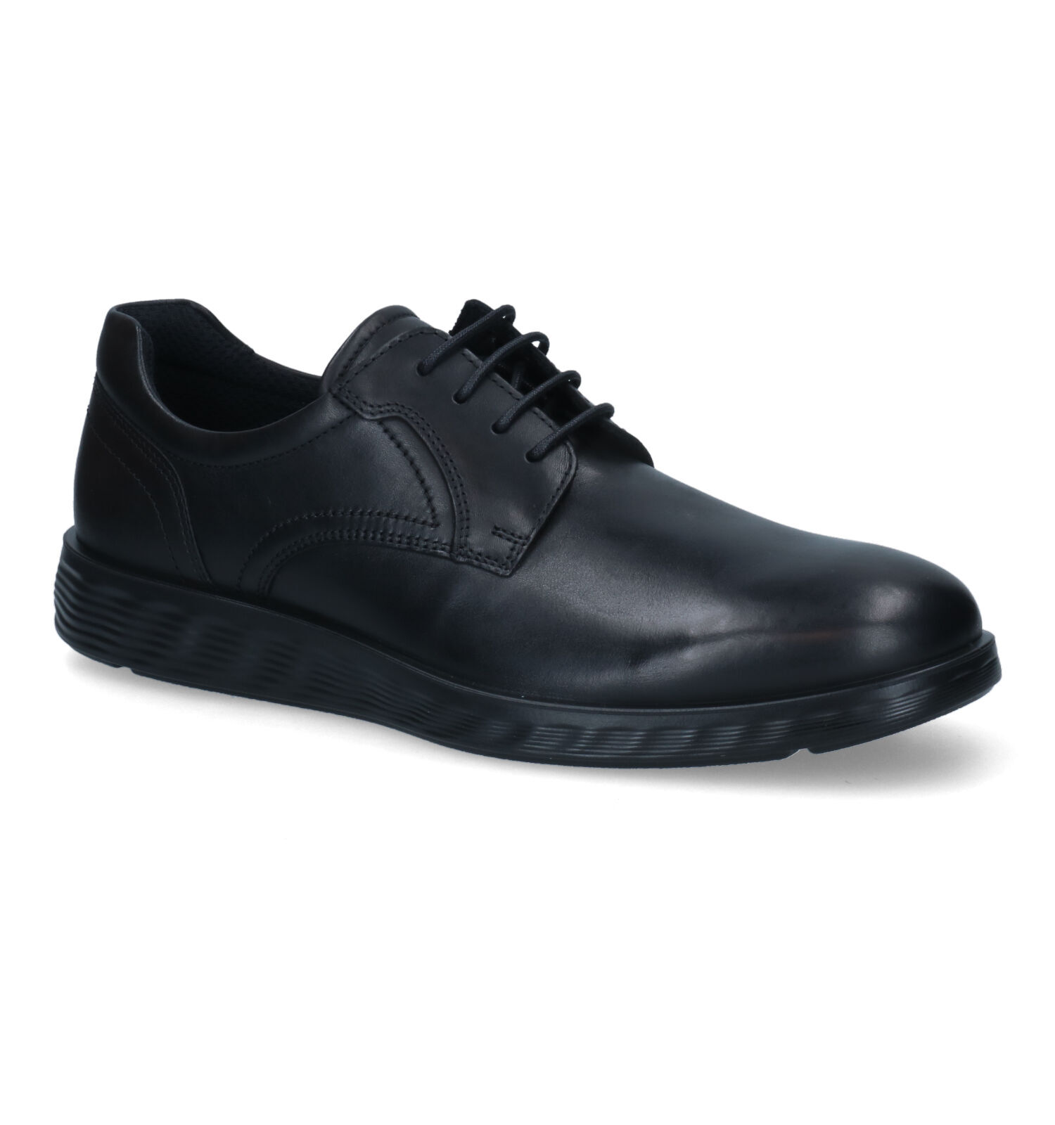 Ecco Lite Hybrid Zwarte Veterschoenen Heren Lage schoenen Online op TORFS.BE