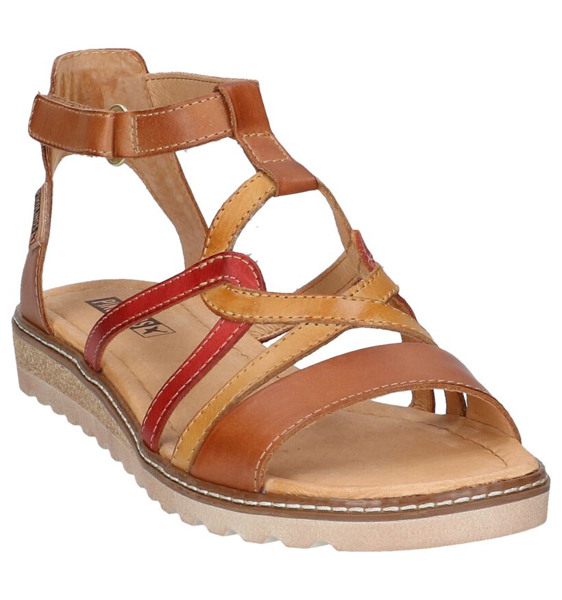 Cognac Sandalen Pikolinos Alcudia in leer (247271)