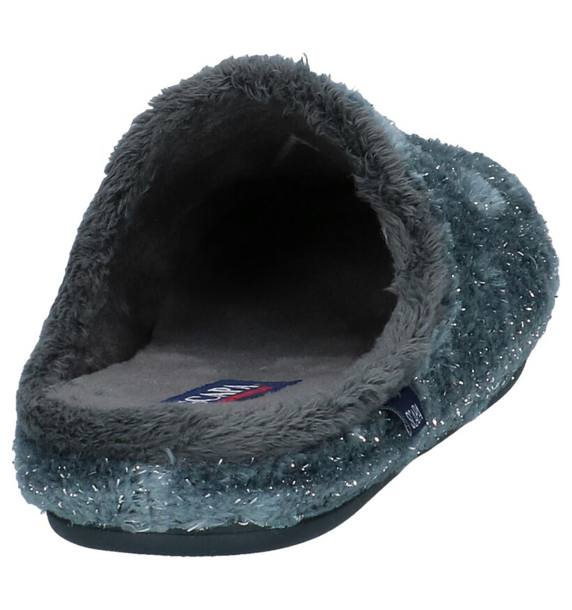 Scapa Pantoufles ouvertes en Gris en textile (227376)