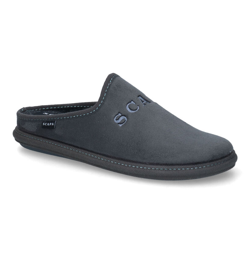 Scapa Pantoufles ouvertes en Gris foncé pour hommes (317115)