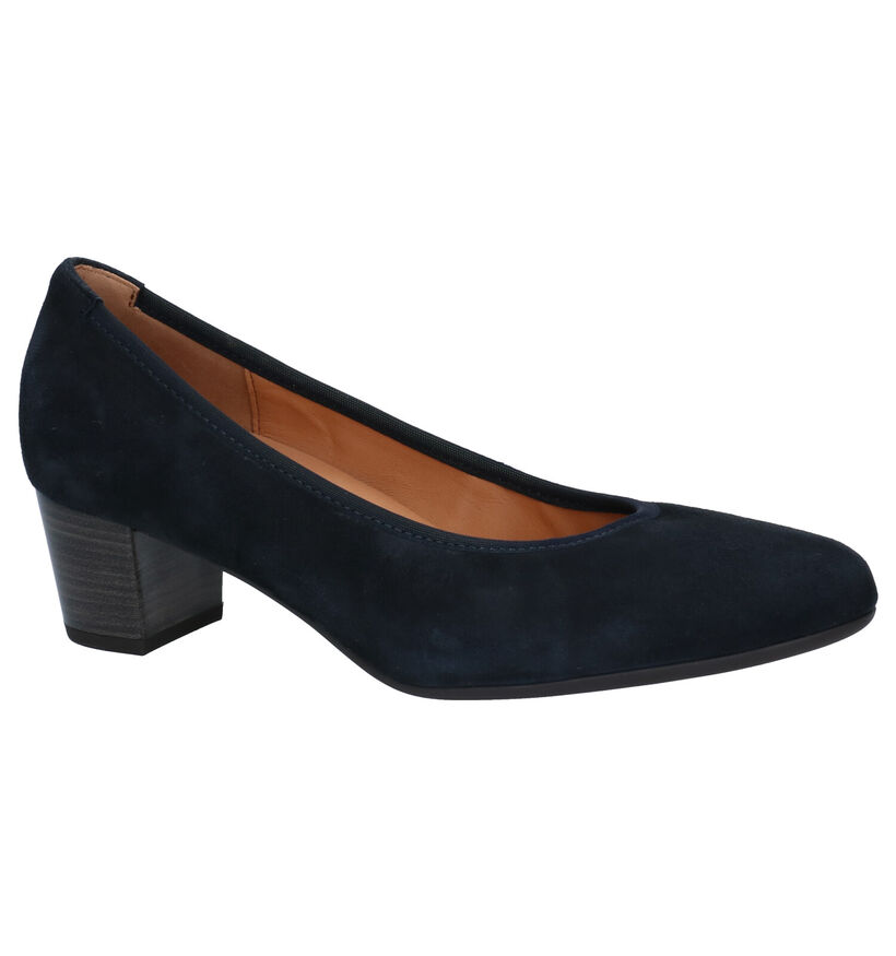 Gabor Best Fitting Escarpins en Bleu en nubuck (282278)