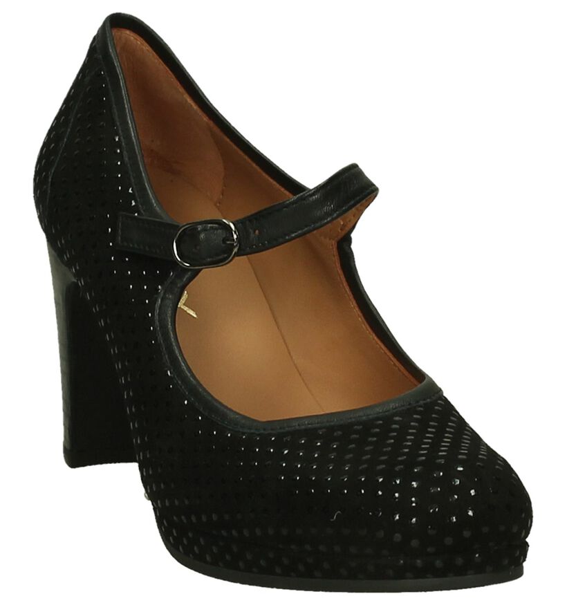 JHay Escarpins à bride en Noir en nubuck (203136)