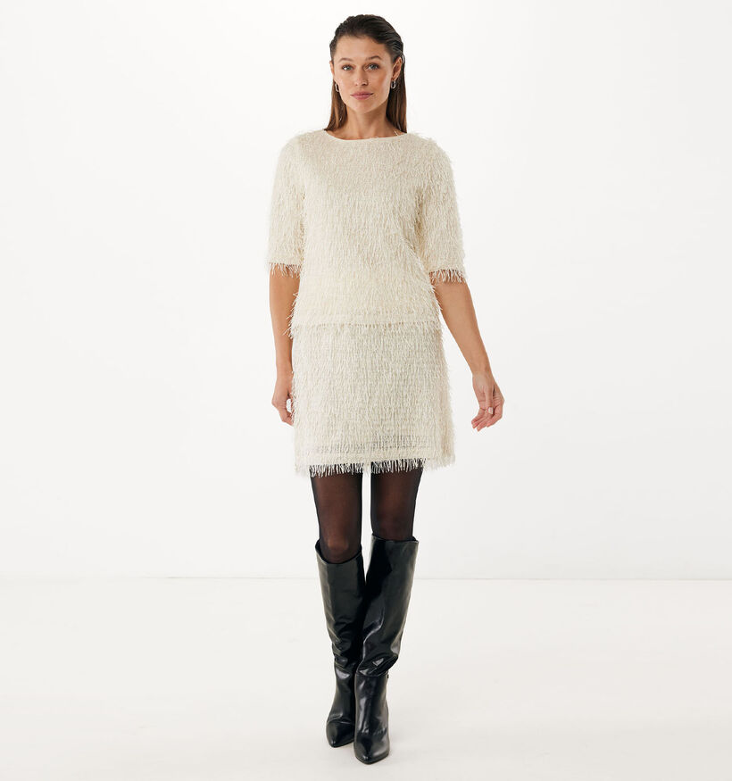 Mexx Ruffle Blouse en Beige pour femmes (362294)