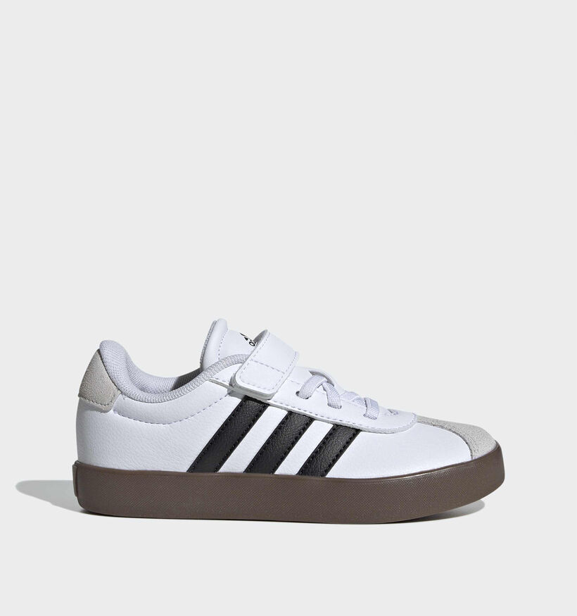 adidas VL Court 3.0 Baskets basses en Blanc pour gar&ccedil;ons (372739)