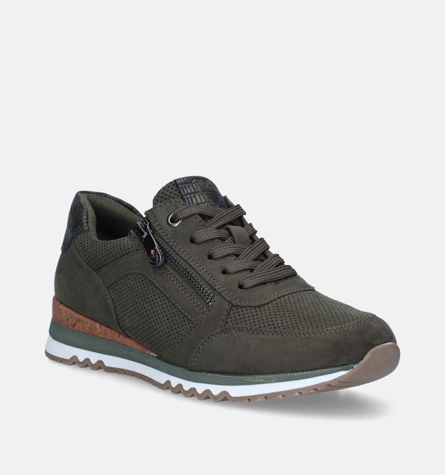 Marco Tozzi Kaki Sneakers Dames Sneakers Online op TORFS.BE