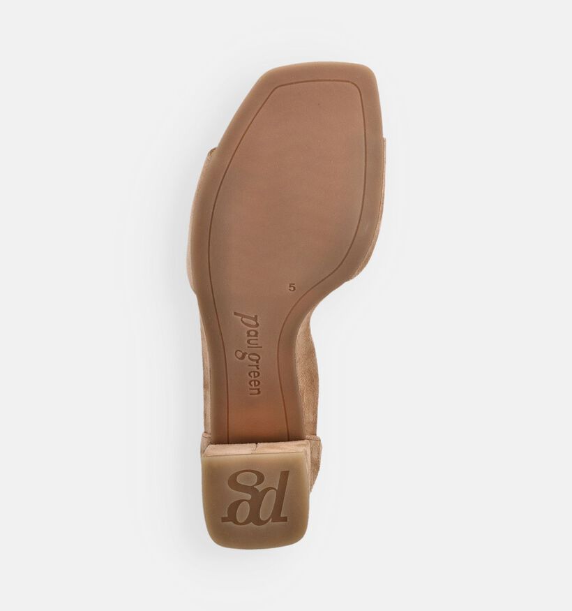 Paul Green Sandales &agrave; talons en Marron pour femmes (374129)