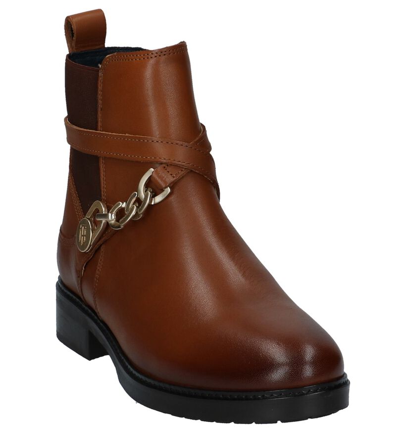 Tommy Hilfiger TH Chain Cognac Boots, , pdp