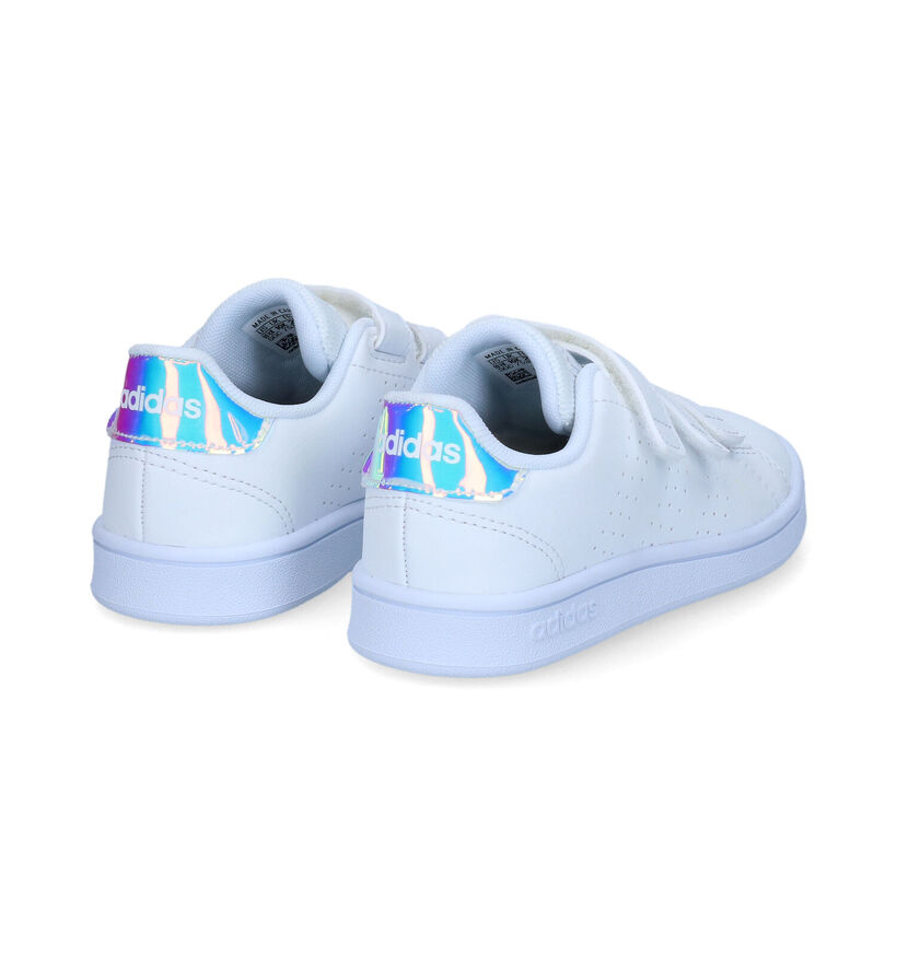 adidas Advantage C Baskets en Blanc pour filles (319539) - pour semelles orthopédiques