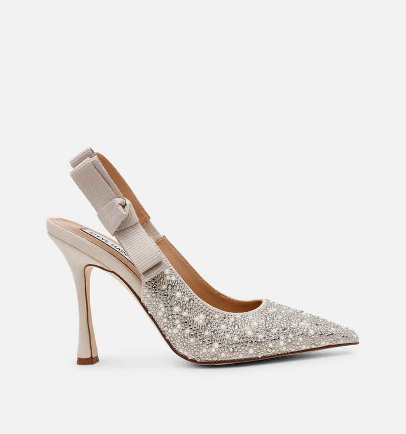 Steve Madden Brylie Pearl Zilveren Slingback Pumps voor dames (379916)