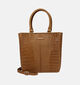 Burkely Colbie Cognac Shopper Croco voor dames (362992)