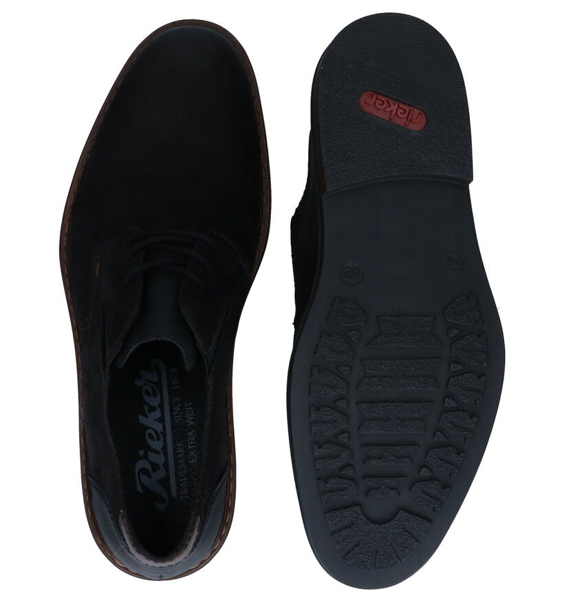 Rieker Chaussures à lacets en Noir en cuir (298476)