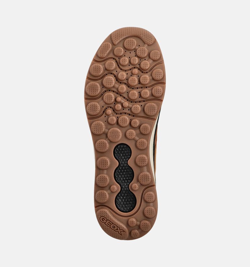 Geox Spherica Actif Chaussures plates en Cognac pour hommes (360113) - pour semelles orthopédiques