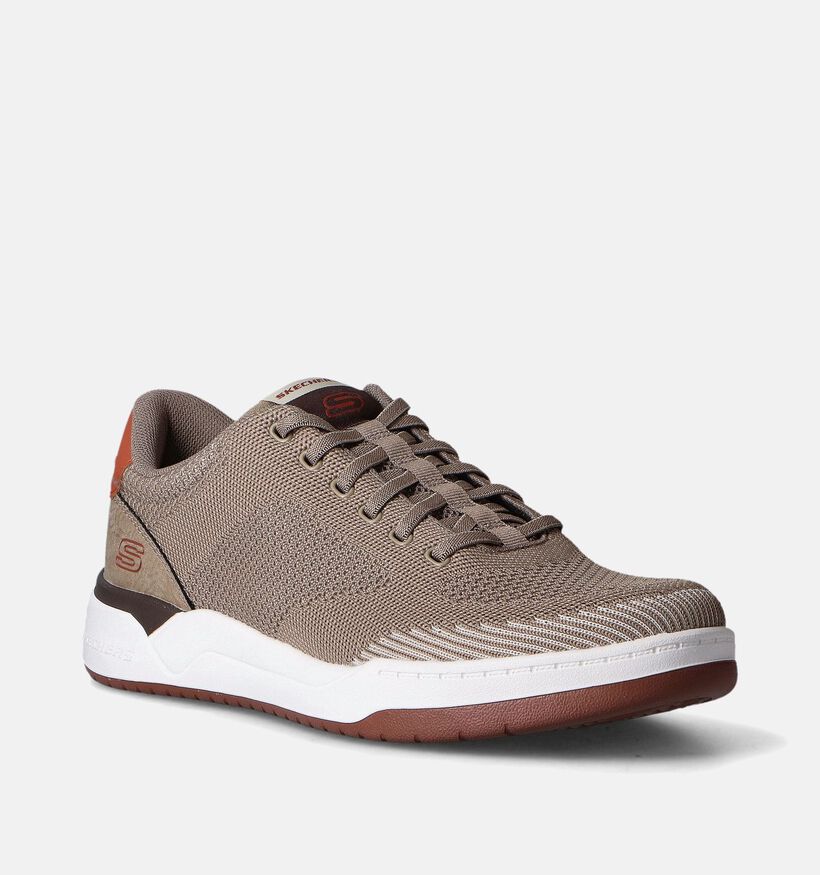 Skechers Corliss Dorset Taupe Instappers voor heren (351867)