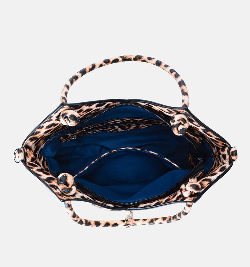 Mac Alyster Leopard Beige Handtas met Riem voor dames (372864)