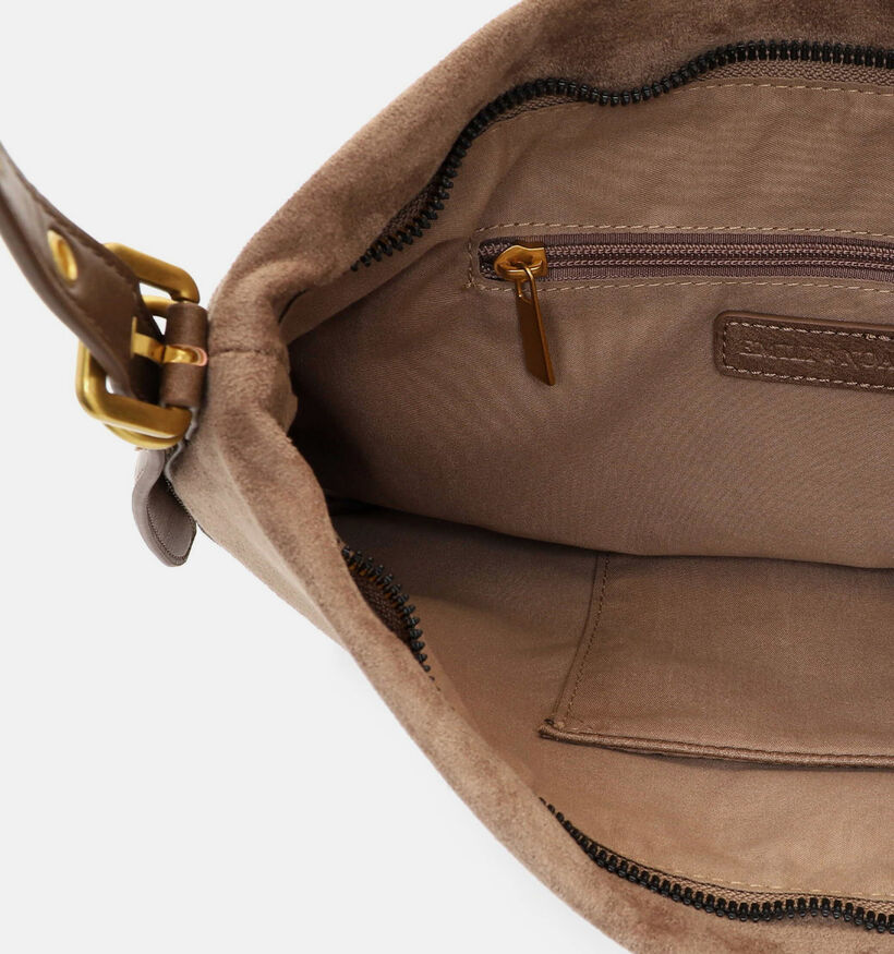 Emily & Noah Laren Taupe Schoudertas voor dames (381172)