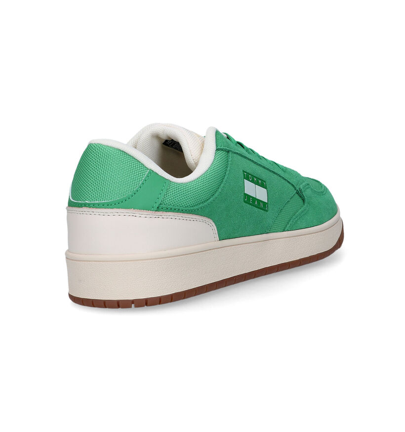 Tommy Hilfiger Tommy Jeans Groene Sneakers in stof (321220)