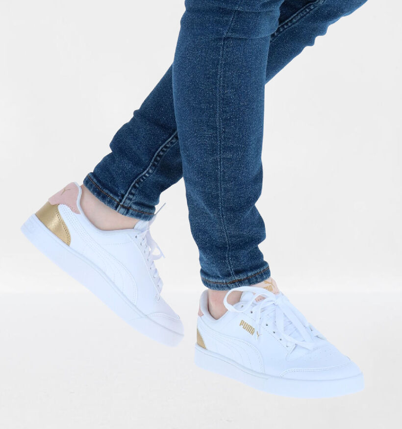 Puma Shuffle Baskets en Blanc pour femmes (318647) - pour semelles orthopédiques