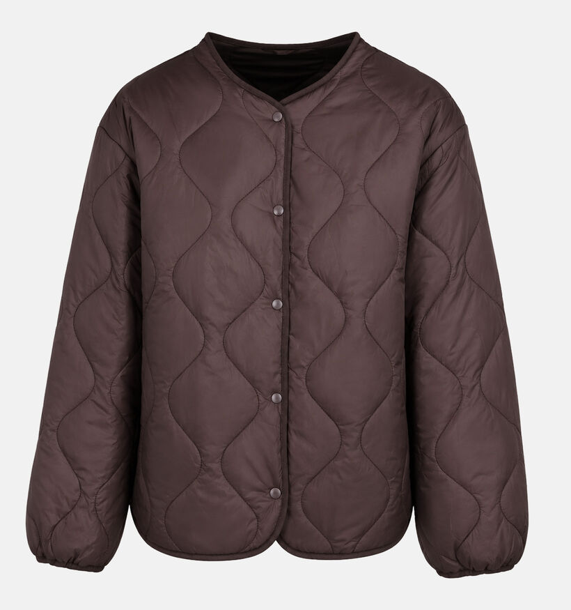 Vila Dune Light Manteau court en Brun fonc&eacute; pour femmes (378453)
