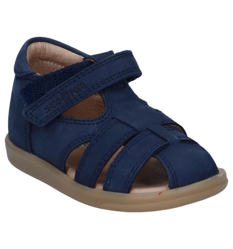 Donkerblauwe Babysandalen Shoo Pom Pike Be Boy in nubuck (242876)