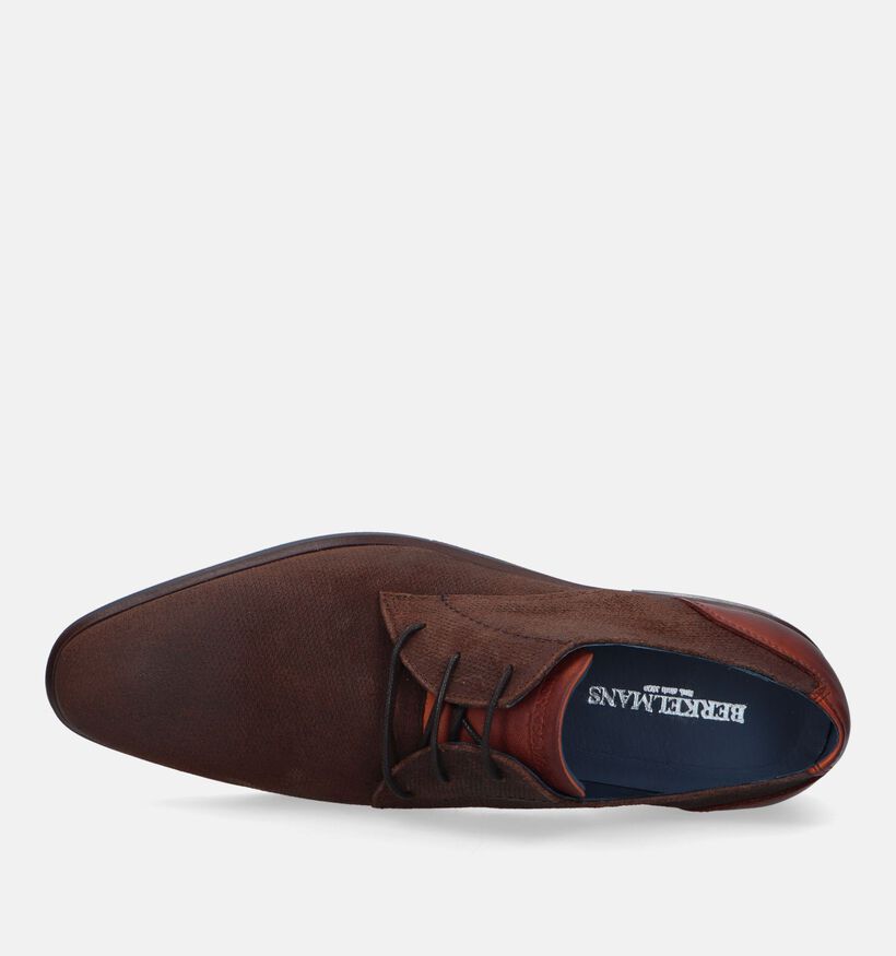 Berkelmans Arcos Chaussures habillées en Cognac pour hommes (331386) - pour semelles orthopédiques