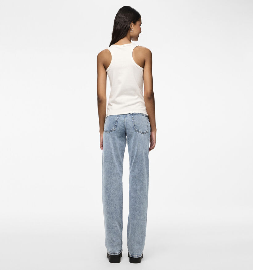 Pieces Kelly Blauwe Straight leg jeans L30 voor dames (351109)