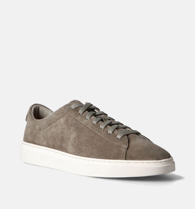 BOSS Kieran Tenn Kaki Veterschoenen voor heren (352399) - geschikt voor steunzolen