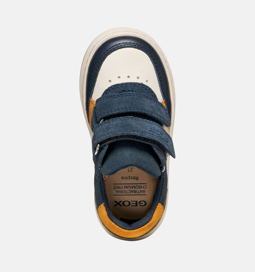 Geox Chaussures à Velcro en Ecru pour garçons (361950) - pour semelles orthopédiques