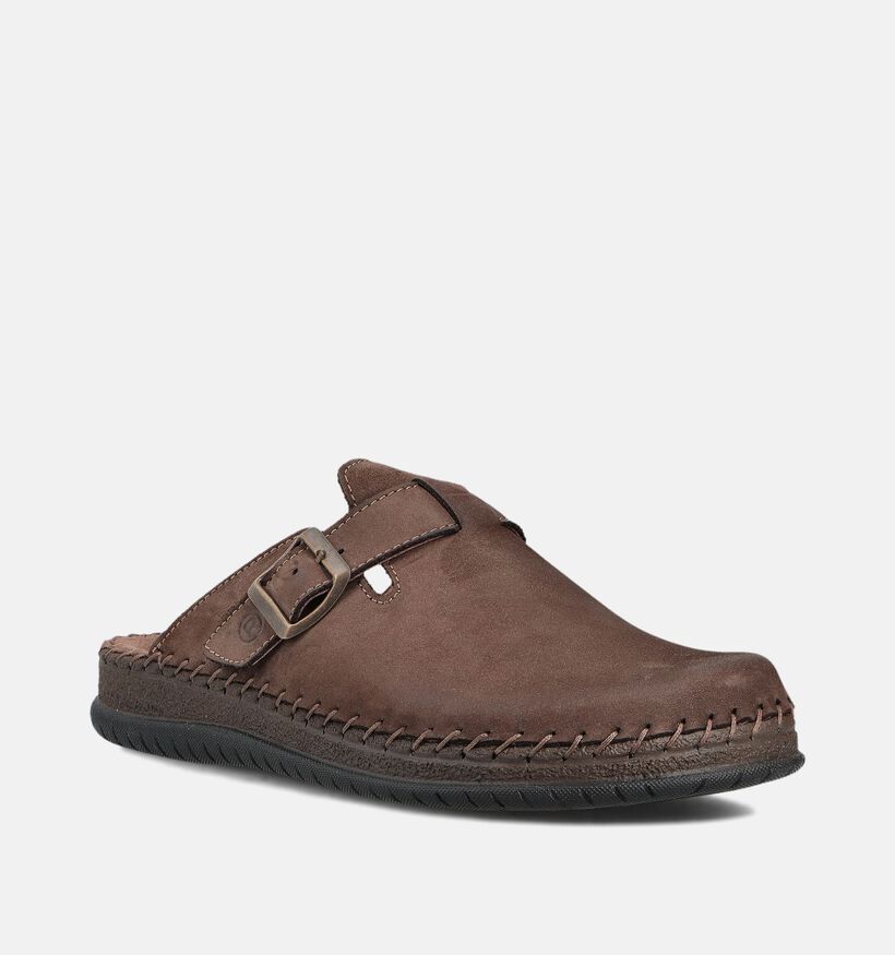 Rohde Donkerbruine Slippers voor heren (365508)