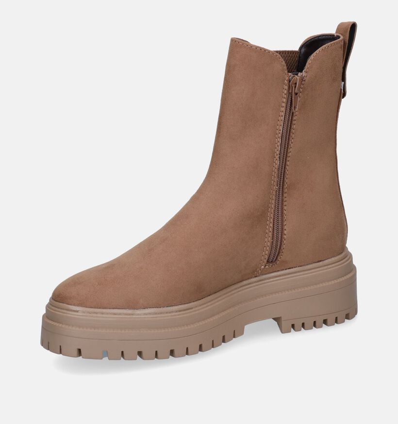 Signatur Bottines Chelsea en Marron pour femmes (296060)