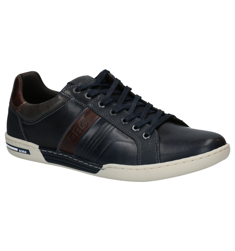 Björn Borg Coltrane Chaussures à lacets en Bleu en cuir (278577)